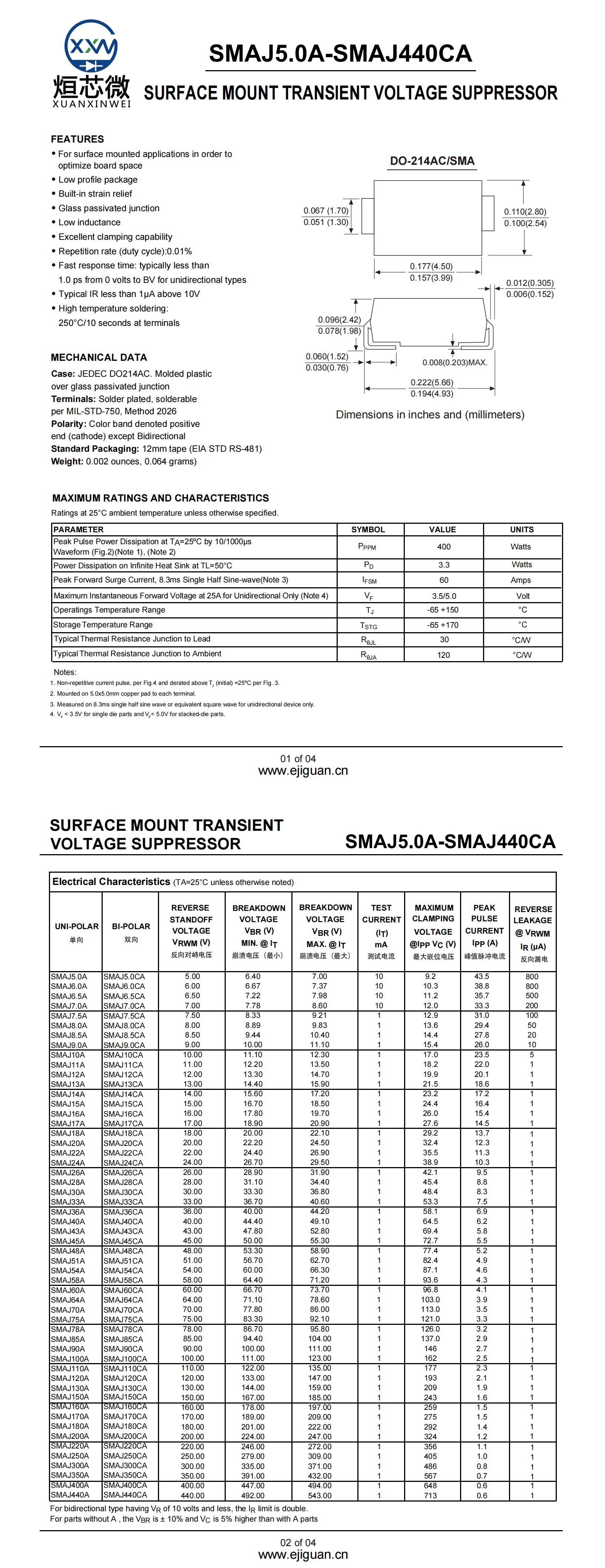 SMAJ8.0A